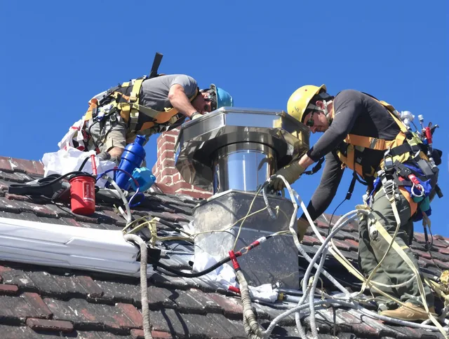 Protective chimney cap installed by Murrieta Chimney Sweep in Murrieta, CA