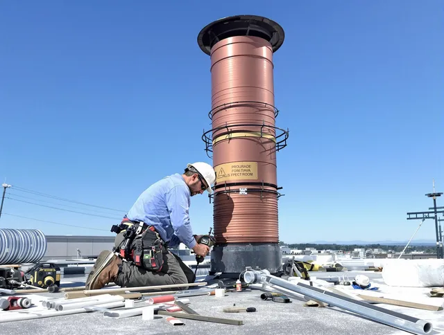 Installed chimney liner by Murrieta Chimney Sweep in Murrieta, CA