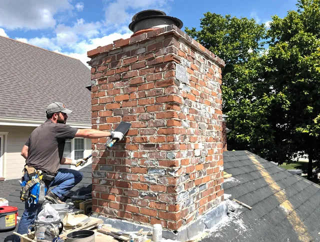 Completed chimney rebuild by Murrieta Chimney Sweep in Murrieta, CA