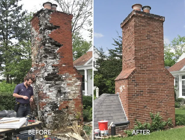 Murrieta Chimney Sweep performing a full chimney restoration in Murrieta, CA