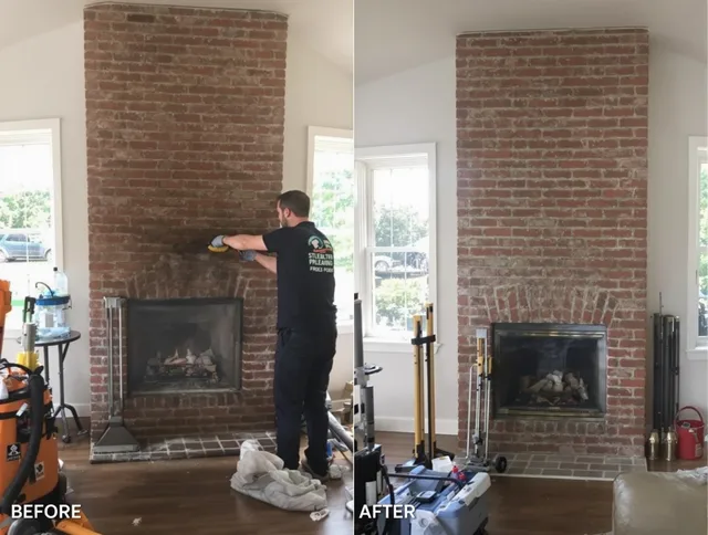 Finished chimney sweeping service by Murrieta Chimney Sweep in Murrieta, CA