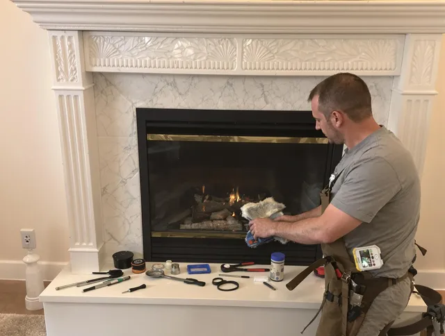 Murrieta Chimney Sweep performing fireplace maintenance in Murrieta, CA