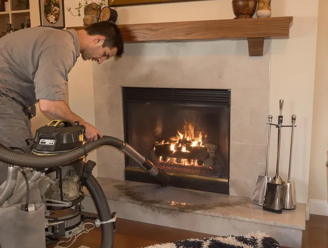 Routine fireplace upkeep by Murrieta Chimney Sweep in Murrieta, CA