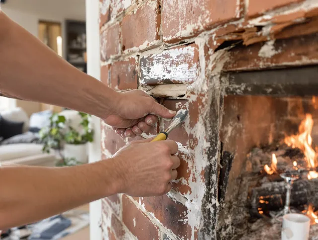 Routine fireplace repair by Murrieta Chimney Sweep in Murrieta, CA