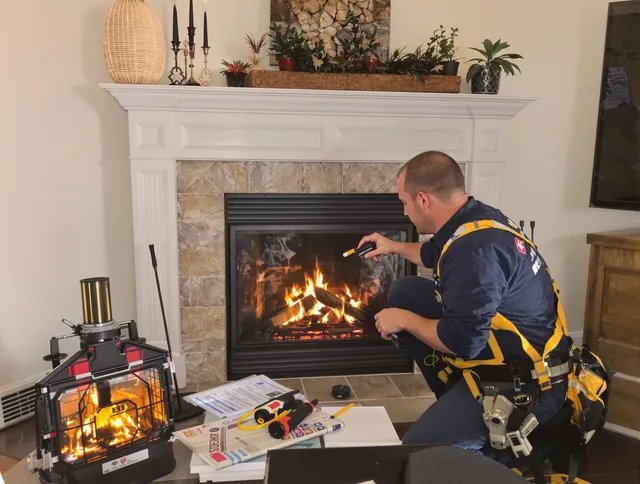 Safety-focused fireplace inspection by Murrieta Chimney Sweep in Murrieta, CA